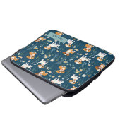 Adorable Custom Puppy Laptopschutzhülle (Vorne Knopf)