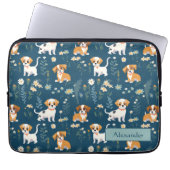 Adorable Custom Puppy Laptopschutzhülle (Vorderseite)