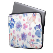 Adorable Custom Puppy Laptopschutzhülle (Vorderseite Links)