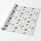 Adorable Cute Cat pattern for Your Gift Pack Geschenkpapier (Ungerollt)