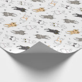 Adorable Cute Cat pattern for Your Gift Pack Geschenkpapier (Ecke)