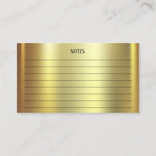 Adorable Cute Dachshund Pup Pet Grooming Chic Gold Visitenkarte (Rückseite)