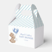 Adorable Cute Teddy Bear Baby Shower Favor Box Geschenkschachtel (Rückseite)