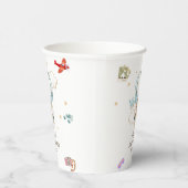 Adorable Cute Teddy Bear Baby Shower Paper Cups Pappbecher (Rechts)