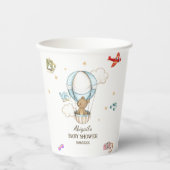 Adorable Cute Teddy Bear Baby Shower Paper Cups Pappbecher (Vorderseite)