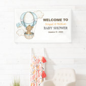 Adorable Cute Teddy Bear Baby Shower Party  Banner (Insitu)