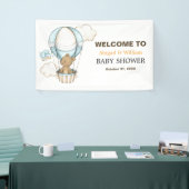 Adorable Cute Teddy Bear Baby Shower Party  Banner (Messeveranstaltung)