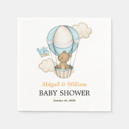 Adorable Cute Teddy Bear Baby Shower Party Serviette