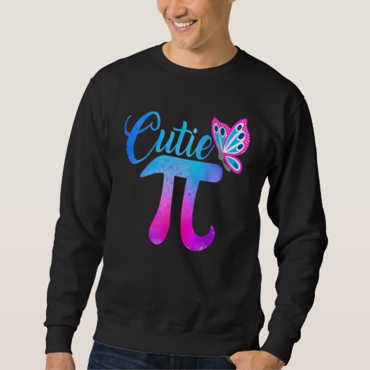 Adorable Cutie Pi Mathematics Pie Symbol Pun Pi Da Sweatshirt (Vorderseite)