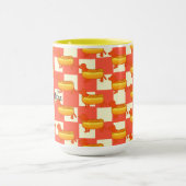 Adorable Dackel Hot Dog Tasse (Zentrum)