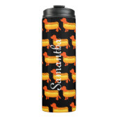 Adorable Dackel Hot Dog Thermosbecher (Vorderseite)