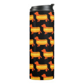 Adorable Dackel Hot Dog Thermosbecher (Nach links gedreht)