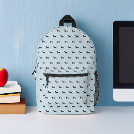 Adorable Dackel Hunde Muster Personalisiert Bedruckter Rucksack