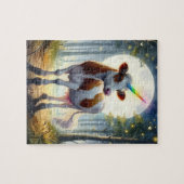 Adorable Dairy Kuh Unicorn Puzzle (Horizontal)