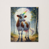 Adorable Dairy Kuh Unicorn Puzzle (Vertikal)