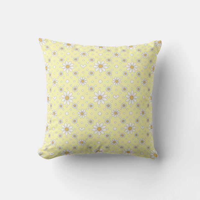Adorable Daisy Pillow Kissen (Vorderseite)