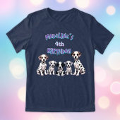 Adorable Dalmatian Puppies Birthday Tri-Blend Shirt