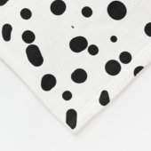 Adorable Dalmatian Puppy Football Art Fleecedecke (Ecke)