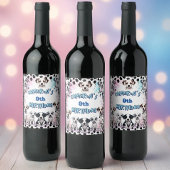Adorable Dalmatiner Birthday Wein Set Weinetikett