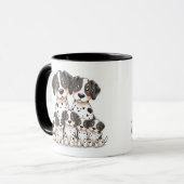 Adorable Dalmatiner Family Tasse (Vorderseite Links)