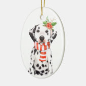 Adorable Dalmatiner Welpe Erstbezug Ornament (Links)