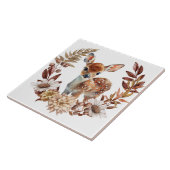 Adorable Deer Faer Autumn Kreath Fliese (Seite)