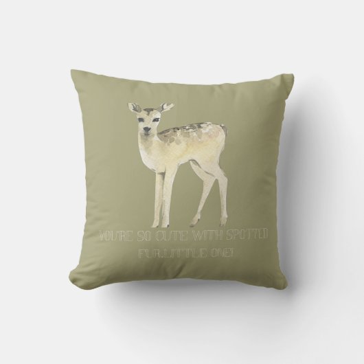 Adorable Deer Kid Accent Pillow Kissen (Vorderseite)