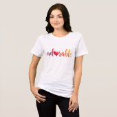 "Adorable"-design1 von Maaya Prints, Women's Tri-Blend Shirt (Vorderseite voll)