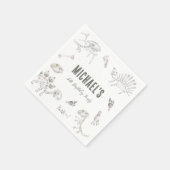 Adorable Dino Dig Birthday Serviette (Ecke)