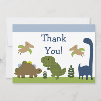 Adorable Dino/Dinosaurier Baby Danke Karten