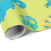 Adorable Dinosaurier Geschenkpapier (Rolleneckpunkt)