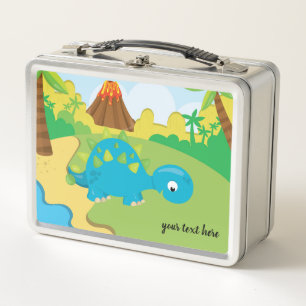 Adorable Dinosaurier Metall Lunch Box