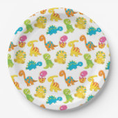 Adorable Dinosaurier Pappteller (Vorderseite)