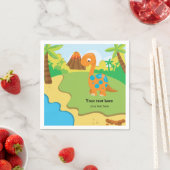 Adorable Dinosaurier Serviette (Beispiel)