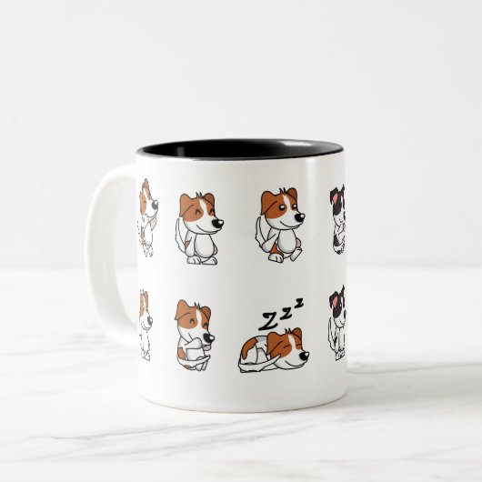 Adorable Dog Design Keramik Tasse (Vorderseite Links)