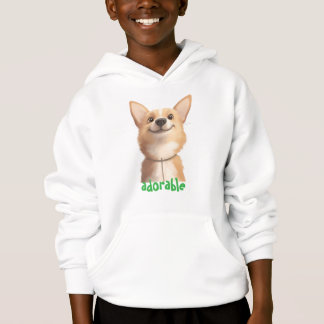 Adorable Dog Illustration Hoodie - Ideal für Haust