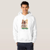 Adorable Dog Illustration Hoodie - Ideal für Haust (Vorne ganz)