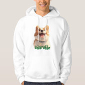 Adorable Dog Illustration Hoodie - Ideal für Haust (Vorderseite)