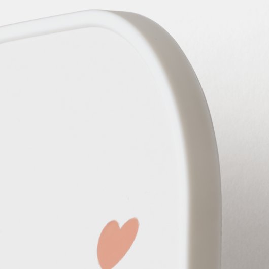 Adorable Dog Lover Optimist Quote Pickleball Schläger (Linke Seite)