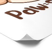 Adorable Dog Lover Optimist Quote Poster (Ecke)