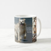 Adorable Dog Lover's Foto Collage Tasse (VorderseiteRechts)