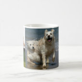 Adorable Dog Lover's Foto Collage Tasse (Mittel)