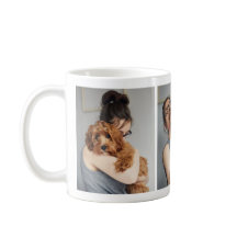 Adorable Dog Lover's Foto Collage Tasse