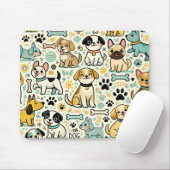 Adorable Dog Mouse Pad Mousepad (Mit Mouse)