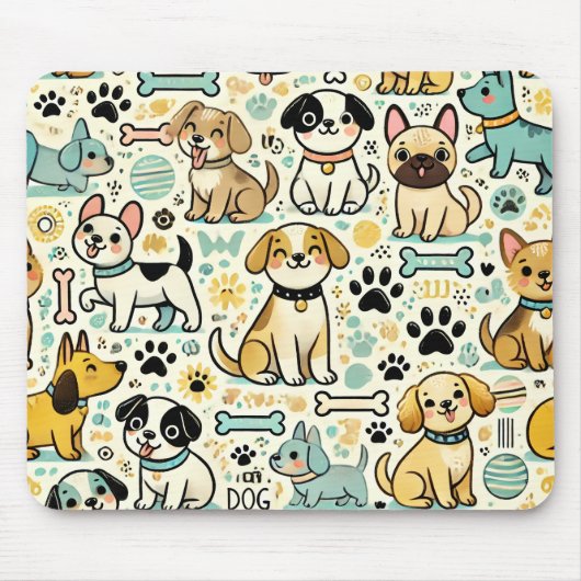 Adorable Dog Mouse Pad Mousepad (Vorne)