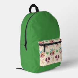 Adorable Dog Muster Bedruckter Rucksack