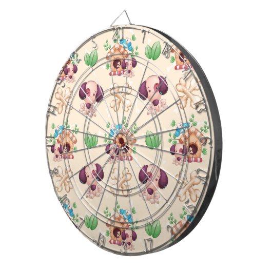 Adorable Dog Muster Dartscheibe (Vorderseite rechts)