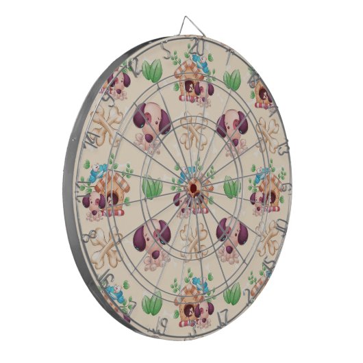 Adorable Dog Muster Dartscheibe (Vorderseite Links)