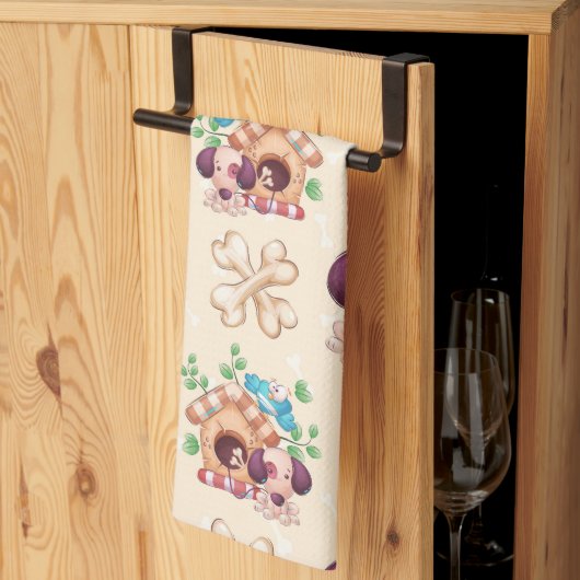 Adorable Dog Muster Geschirrtuch (Drittel gefaltet)