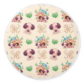 Adorable Dog Muster Keramikknauf (Vorderseite)